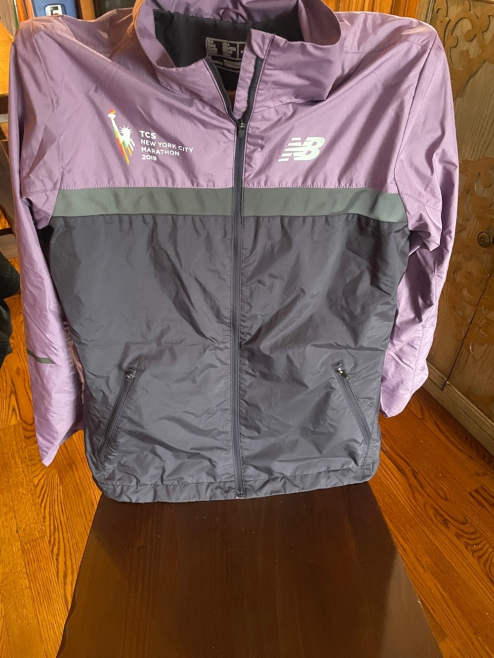New Balance Lavender and Dark Purple New York City Marathon Windbreaker Size M